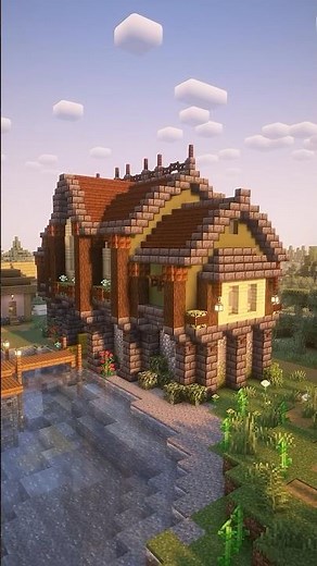 Minecraft Medieval Storage House Tutorial 🏰 | Village Glow Up Ep.2