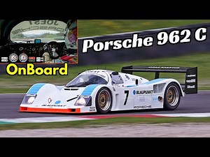 1990 Joest Racing Porsche 962C Group C Le Mans Car - Ralf Kelleners OnBoard at Mugello Classic