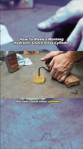 How to bleed your hydraulic clutch slave cylinder #latemodelresto #shorts