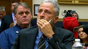 Jon Stewart chokes up, gives angry speech to Congress