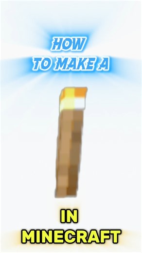 How to make a torch in minecraft.
