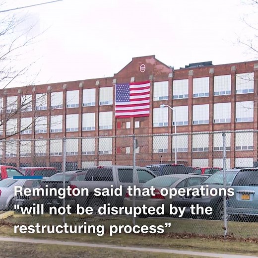 Remington, "one of America's oldest and largest manufacturers of firearms," (according to court filings), has filed for bankruptcy, allowing the company to stay in business and keep making guns while restructuring massive debt https://cnn.it/2pHaYOz | CNN