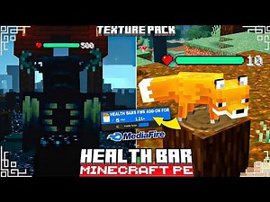 🩸 Health Bar Addon for Minecraft PE 1.21+ | Live Mob HP Display UI | Best MCPE Survival Mod 2025 🎮🔥