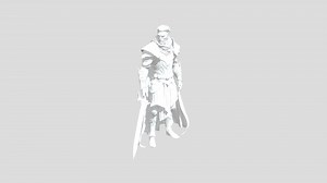 A tall, heroic male warrior named Kaelion, - 3D model by epicgamemallu
