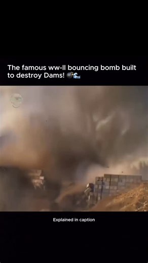 @factoxpedia on Instagram: "Two WWII weapons shared the same nickname but their missions couldn’t have been more different. 💣🌊⚠️ The British bouncing bomb was engineered to skip across water, slip past defenses, and destroy German dams with precision physics during the legendary Dambusters Raid. Meanwhile, the German “Bouncing Betty” was an anti-personnel mine that launched upward before exploding, built to target soldiers, not structures. Same “bounce.” Two completely different purposes. Hist