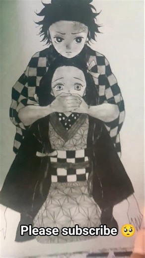 TANGIRO 💯 DRAWING FROM DEMONS SLAYER ✅#SHORTS#drawingvideo