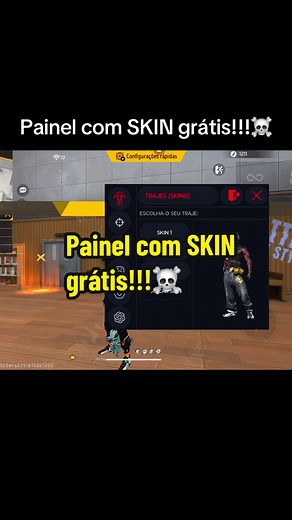 Painel grátis com SKIN no Free Fire