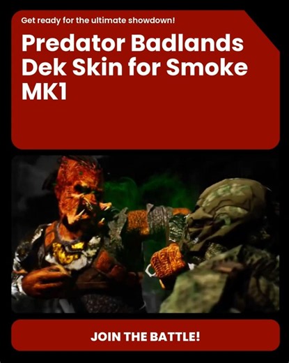 Predator Badlands Dek Skin for Smoke MK1 BeyonderZ