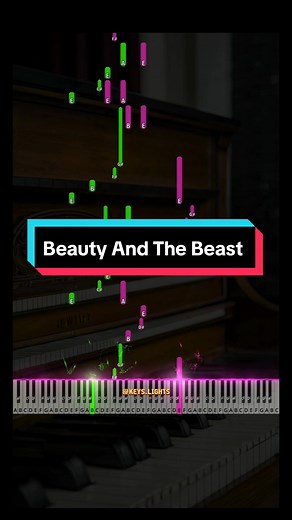 Learn to play Beauty And The Beast on the piano