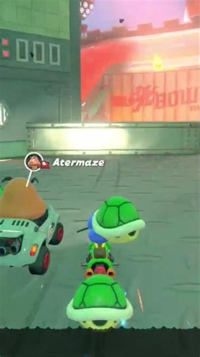 charge jump over gap bowsers castle #mariokart #shortcut #shorts