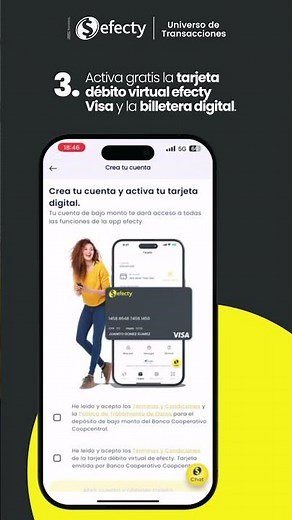 Regístrate en la app efecty y usa tu dinero a tu manera