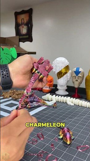 3D Printed Pokémon Set! Charmander to Charizard in Rainbow Filament #3dprinting #pokemon #3dprinted