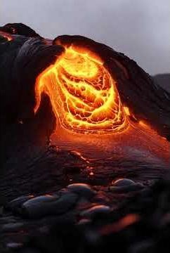 ASMR Flowing Lava 🌋 Relaxing Volcano Sounds #ASMR #LavaASMR #RelaxingSounds #Volcano #Meditation