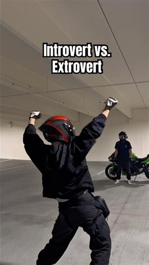 The EXTROVERT is truly scary #biker #biketok #bikerboys #extrovert #introvert #bikers