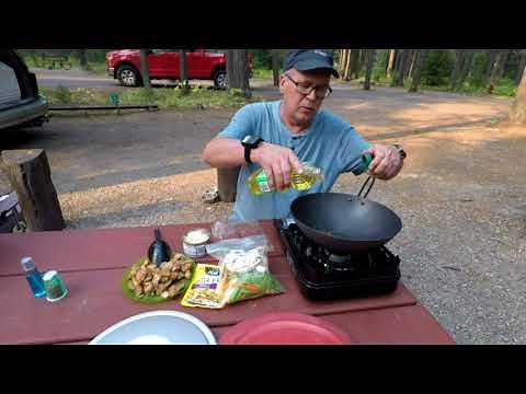 Teriyaki Chicken Stir Fry with GSI Camping Wok