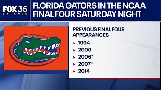 UF Gators play Auburn Tigers in NCAA Final Four