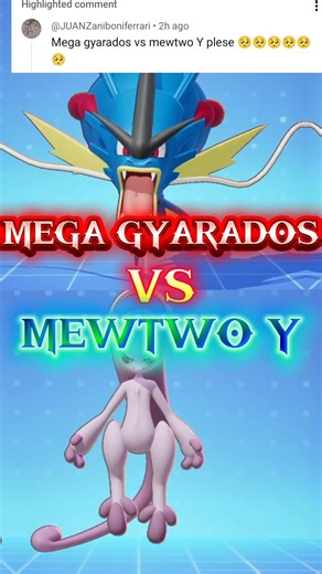 MEGA GYARADOS VS MEWTWO Y || PokemonUnite 💥 Stronger?? #pokemonunite #pokemon #shorts