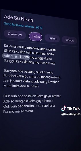 Ade Su Nikah 🎧🎶 #lyrics #music #song #foryou #lavidalyrics
