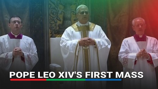 2.7M views · 10K reactions | Newly elected Pope Leo XIV celebrates his first mass as leader of the Catholic Church at the Sistine Chapel at the Vatican on Friday, May 9, 2025. See comments section for the related story. | ABS-CBN News | Facebook