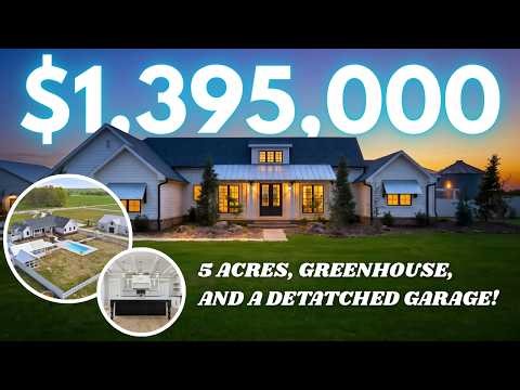Brand New 5 Acre Retreat in Springfield ✨😍 Pool, Silo, Shop, and Luxury Amenities!