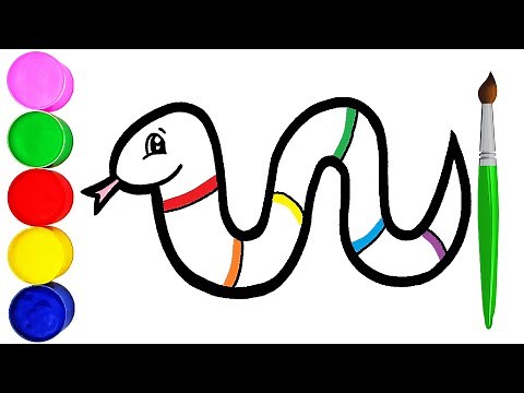 Schlange Zeichnen und Malen für Kinder