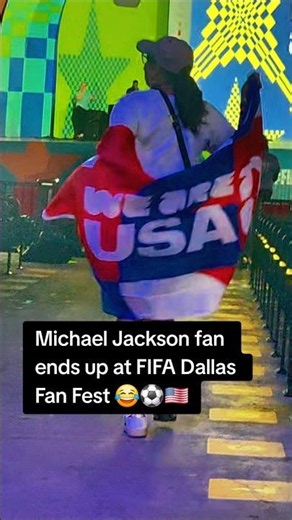 Michael Jackson fan accidentally ends up at FIFA Fan Fest 😂⚽🇺🇸