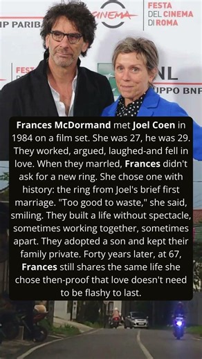 The Story of Frances McDormand and Joel Coen #stories #francesmcdormand #truestory #truelove