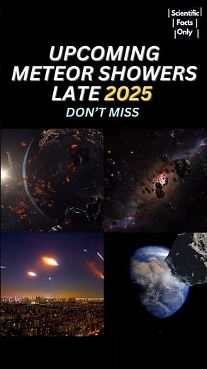 Don't Miss These Meteors Showers lighting up the sky Oct to Dec #astronomy #space #meteorshower