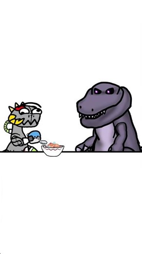 You want some..? #edzilla #animation #funny #animationmeme #barney #exe #creepypasta #eating #food