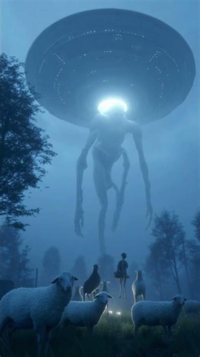 Sheep for the spaceship #halloween #scary #horror #abduccion #alien #ufo #spaceship #invasion