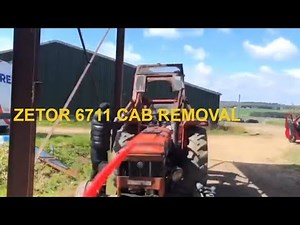 Zetor Tractor Cab Removal and Lift arm Repair #oldtractor #zetor