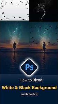 Blend Images with White & Black Backgrounds in Photoshop Shortcut Tutorial #Shorts