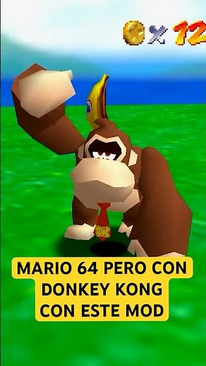 I added Donkey Kong to Mario 64 with this mod 😱 #supermario #supermariobros #mariobros