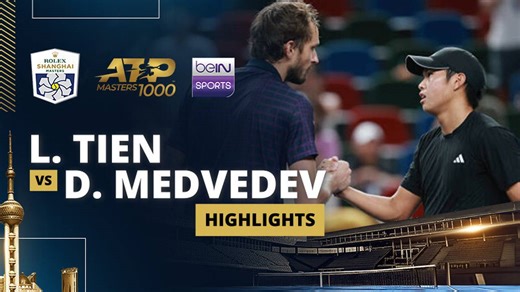 L. Tien vs D. Medvedev - Highlight | ATP 1000: Rolex Shanghai Masters 2025