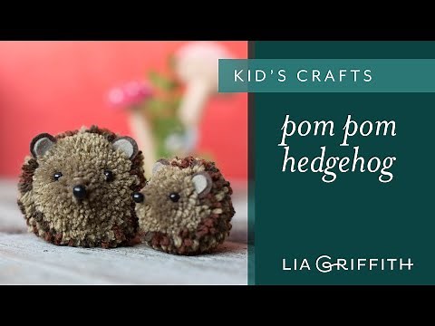 How to Make a Cute Pom Pom Hedgehog