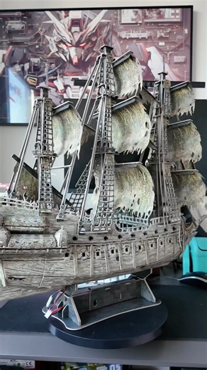 CubicFun Flying Dutchman Pirate Ghost Ship 3D Puzzle Model Kit Build #3dpuzzle #pirates #diy #shorts
