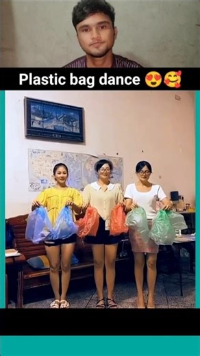 plastic bag dance🥰🥰 #shorts #trending #ytshorts #dance #plastic #dxreaction #subscribe