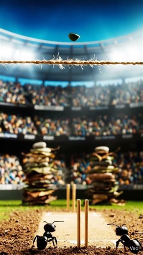 Top viral AI video || Ants are playing cricket #cricket #aivideo #aishorts #aivideo #cricket #ipl