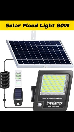 Best Solar Flood Light with Remote | 80W 4400mAh | கரண்ட்டே இல்லாம Light எரியும்! #shorts #viral