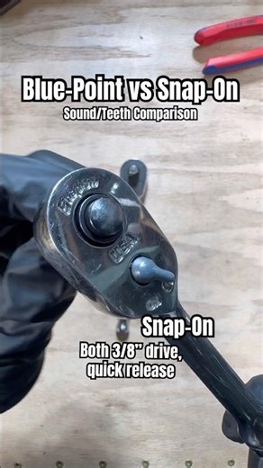 Blue Point QR ratchet 3/8 vs Snap On QR ratchet 3/8 ratchet #tools #comparison #snapon #bluepoint