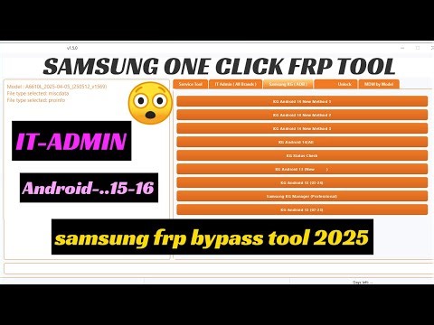 SAMSUNG FRP ENABLE ADB TOOL | ADB TEST MTP EDL Mode 2025 | Samsung QUALCOM FRP REMOVER