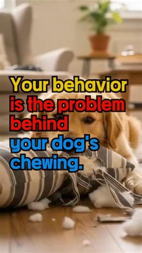 Your behavioris the problem behind your dog’s chewing.