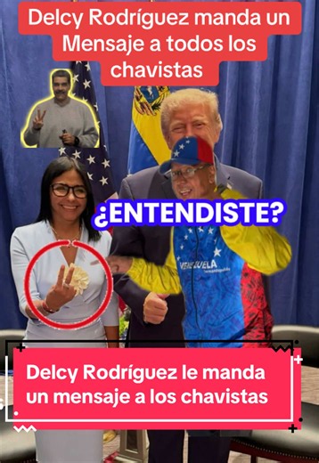 Delcy Rodríguez manda mensaje a los chavistas: ¿qué dijo?