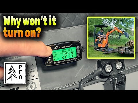 How to install a Digital Hour Meter, Tachometer, Engine Temperature Gauge on a Mini Excavator