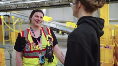 RAW VIDEO: Amazon Introduces Robots That Can Feel To Its Warehouses 1/2
