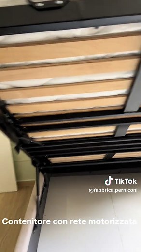 Contenitore in alcantara con rete motorizzata 120x190