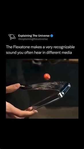 Explaining The Universe on Instagram: "A flexatone is a quirky percussion instrument that creates a distinctive, wobbling, cartoon-like sound. It consists of a thin, flexible metal blade mounted on a wire frame with two wooden or plastic beaters attached. When the player shakes the instrument, the beaters strike the metal blade repeatedly. By pressing the blade with a thumb or finger while shaking, the musician can bend its pitch up or down, producing the flexatone’s signature sliding tone. It’s
