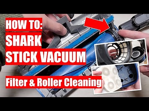 HOW TO: SHARK Stick Vacuum - Filter & Roller Cleaning! Monthly Maintenance Routine!