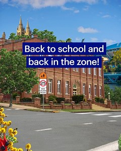 Back to school and back in the zone! Do your part and help keep our kids safe by sticking to 25kms in school zones. In SA, they're back from the 30th January. And remember, fines and demerit points apply. | NRMA Insurance