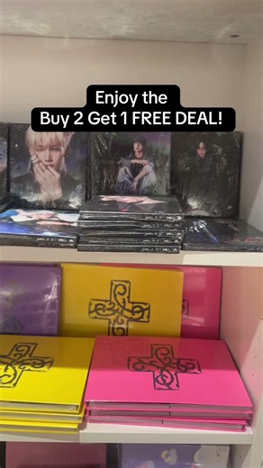 Don’t miss the deal Buy 2 Get 1 FREE on all K-pop Albums* at all K-pop Korner Stores! #kpopuk #kpop